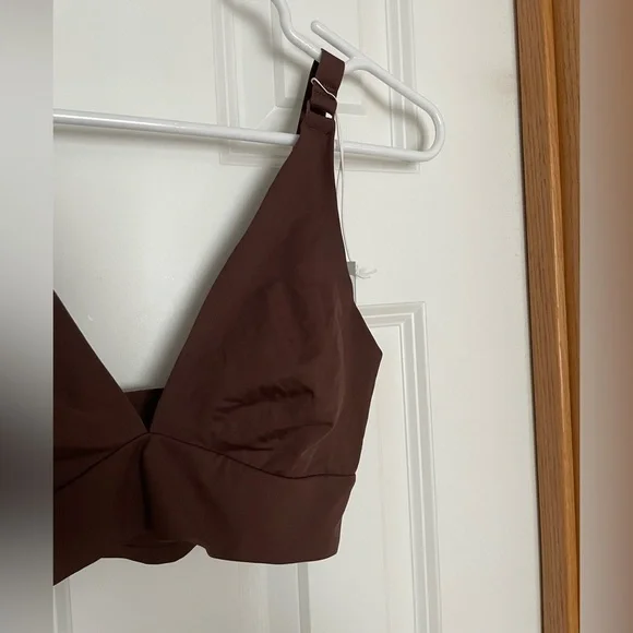 Everlane Re New Bra Dark Tan Size Small - Picture 2 of 7